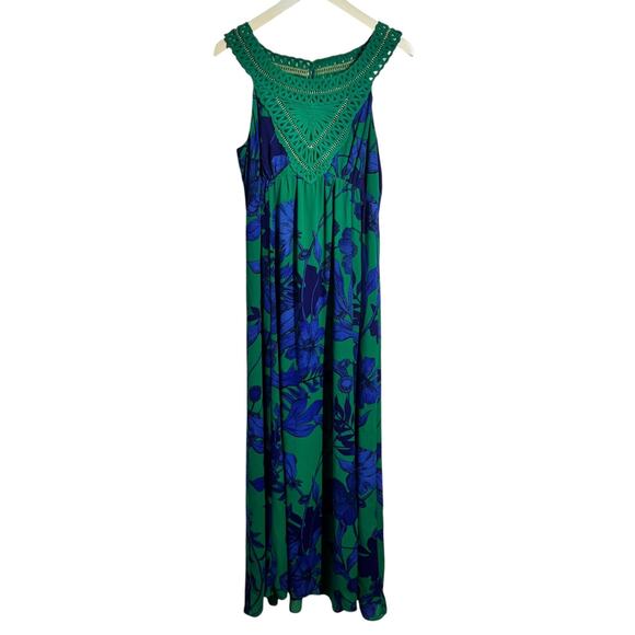 Anthropologie EDME & ESYLLTE Dress Women Floral Embroidered Chiffon Max Wedding - Picture 1 of 12